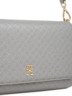 Damen Schultertasche mit geprägten TH-Monogramm