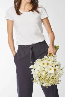 Damen Shirt SLUB Kurzarm