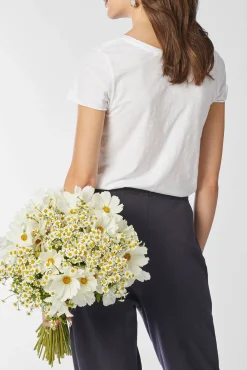 Damen Shirt SLUB Kurzarm