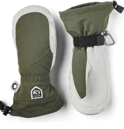 Damen Skihandschuhe HELI SKI FEMALE MITT Fausthandschuhe mit Leder