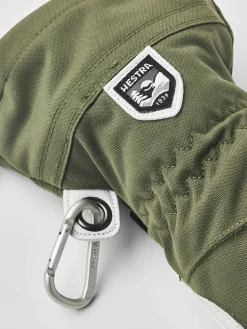 Damen Skihandschuhe HELI SKI FEMALE MITT Fausthandschuhe mit Leder