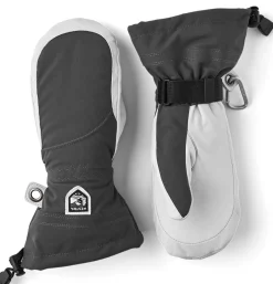 Damen Skihandschuhe HELI SKI FEMALE MITT Fausthandschuhe mit Leder