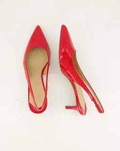 Damen Slingback-Pumps aus Lackleder