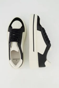 Damen Sneaker aus Leder BASKET BICOLOR