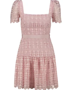 Damen Spitzenkleid PETAL LACE MINI DRESS