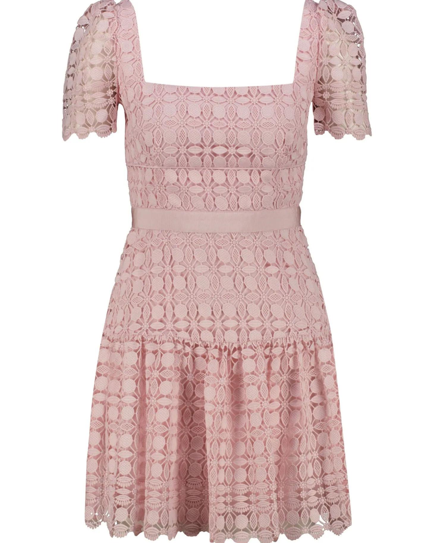 Damen Spitzenkleid PETAL LACE MINI DRESS