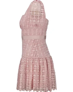 Damen Spitzenkleid PETAL LACE MINI DRESS