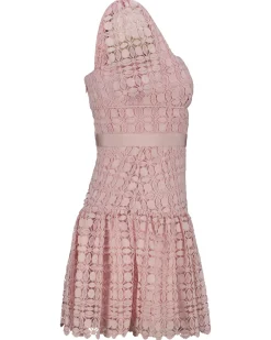 Damen Spitzenkleid PETAL LACE MINI DRESS