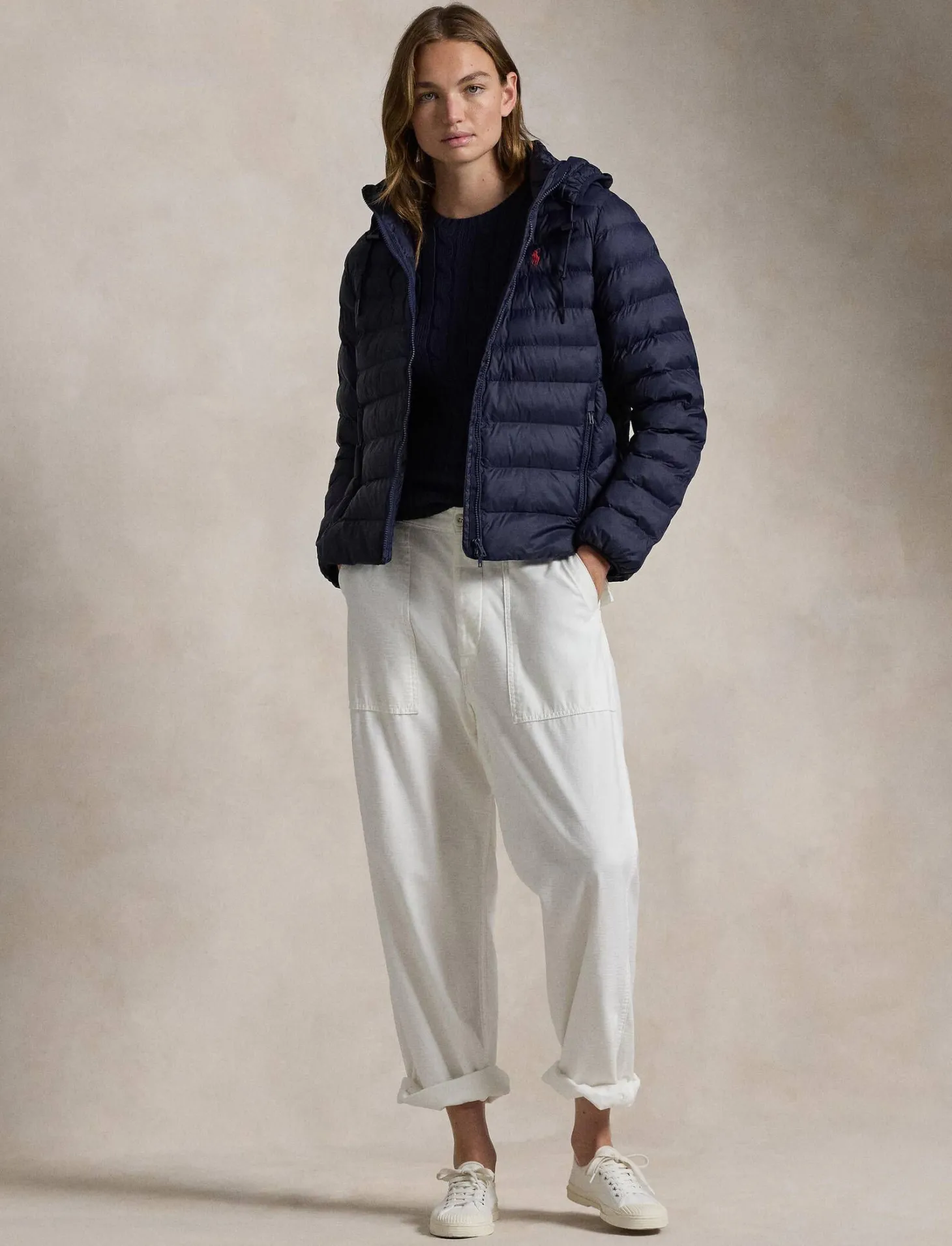 Damen Steppacke mit Kapuze