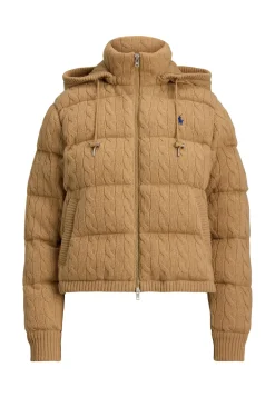 Damen Steppjacke aus Wolle und Kaschmir