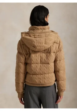 Damen Steppjacke aus Wolle und Kaschmir