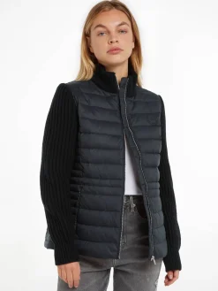 Damen Steppjacke KNIT MIX DOWN JACKET