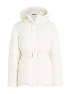 Damen Steppjacke LOGO BELT SHORT PUFFER