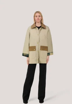 Damen Steppjacke mit Cordkragen CORINNE Relaxed Fit