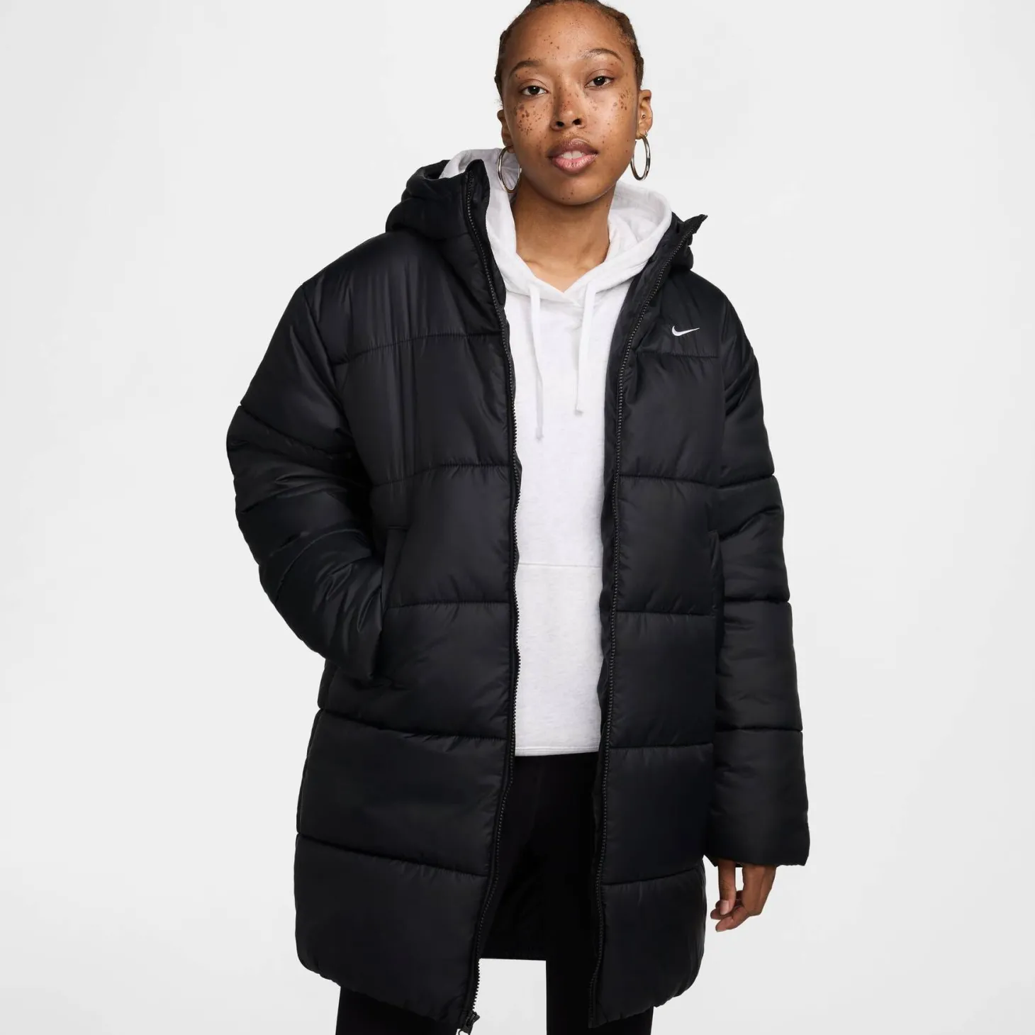 Damen Steppjacke mit Kapuze SPORTSWEAR CLASSIC PUFFER