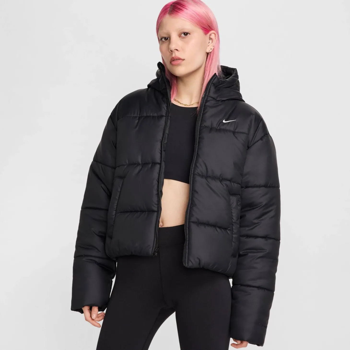 Damen Steppjacke mit Kapuze