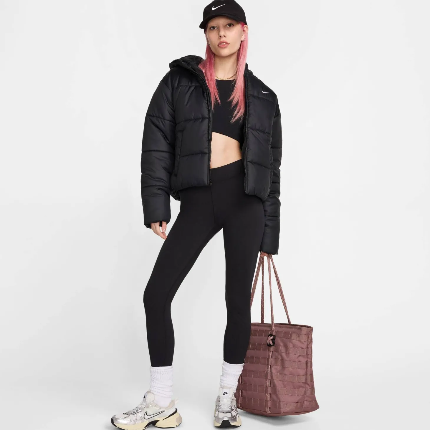 Damen Steppjacke mit Kapuze