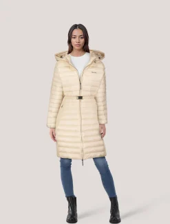 Damen Steppmantel LW PADDED SMOCKING KNEE COAT