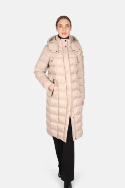 Damen Steppmantel mit Kapuze