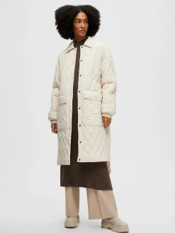 Damen Steppmantel SLFMIA QUILTED COAT B