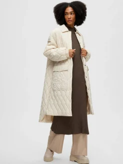 Damen Steppmantel SLFMIA QUILTED COAT B