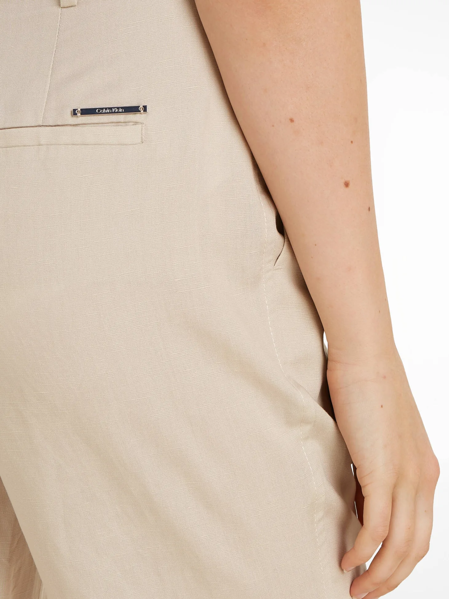 Damen Stoffhose aus Leinenmix