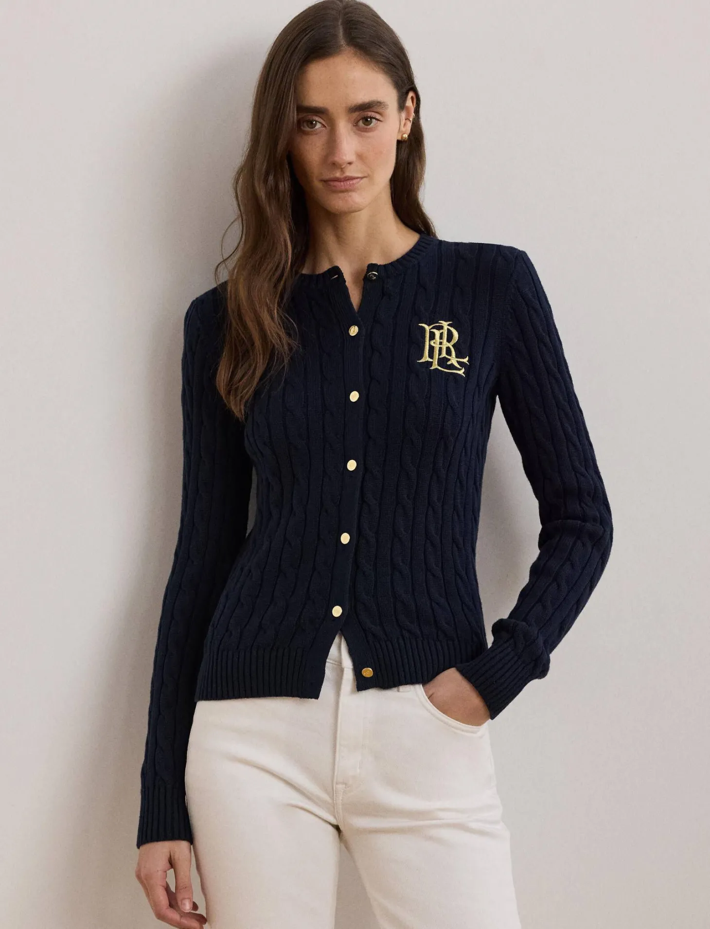 Damen Strickjacke aus Baumwolle