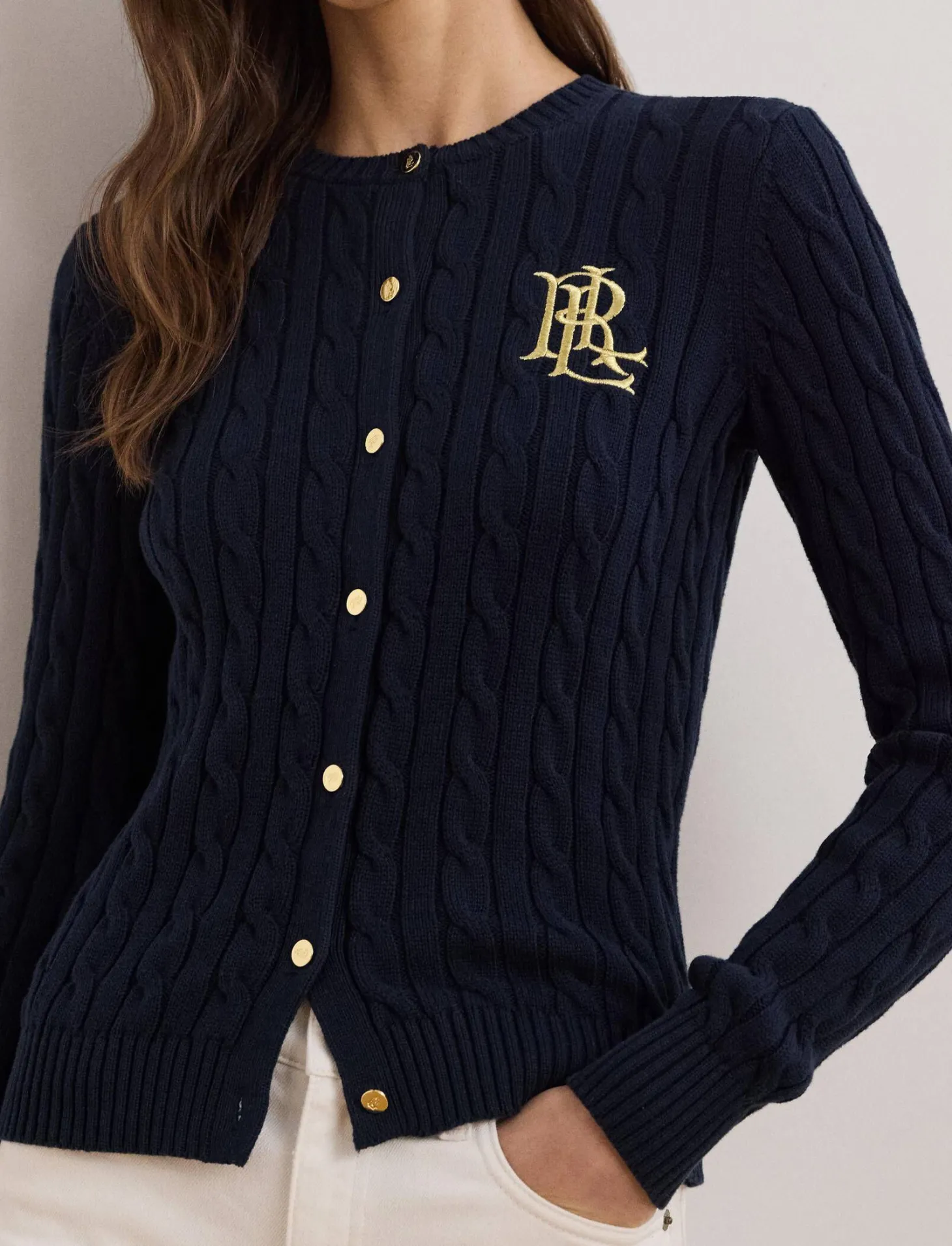 Damen Strickjacke aus Baumwolle