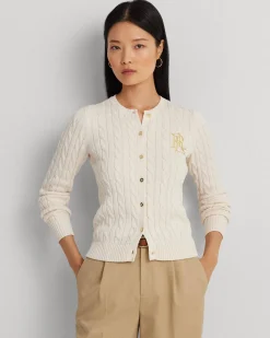 Damen Strickjacke aus Baumwolle