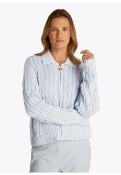 Damen Strickjacke aus Bio-Baumwolle SOFT COTTON CABLE BOXY LS CARDIGAN