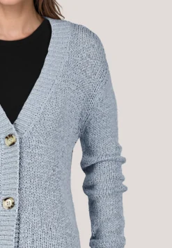 Damen Strickjacke aus Bändchengarn