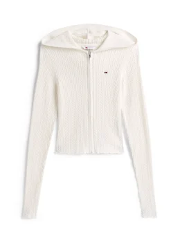 Damen Strickjacke mit Kapuze