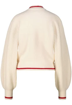 Damen Strickjacke mit Wolle TH X SRG KNIT VARSITY