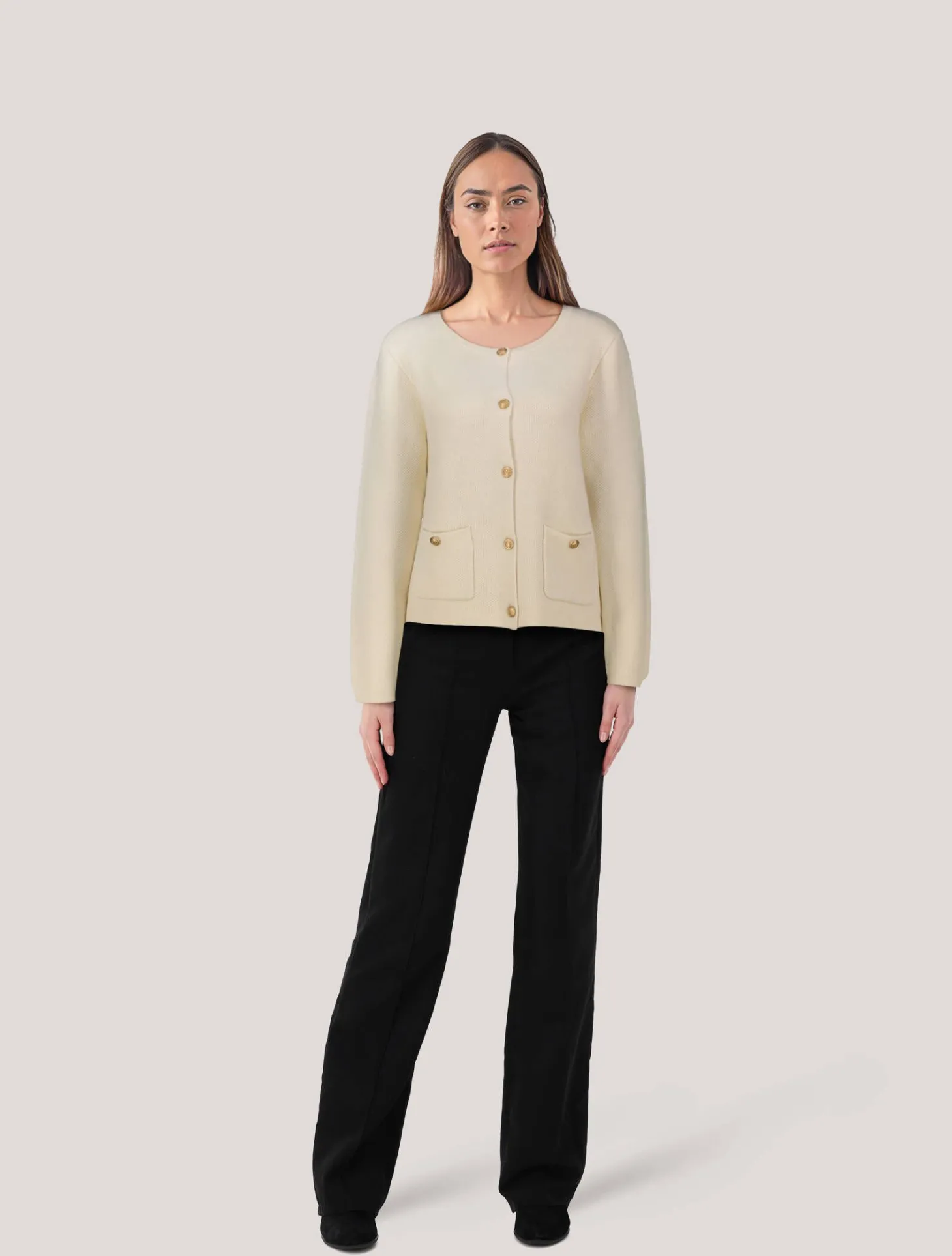 Damen Strickjacke mit Wollanteil