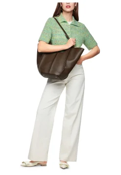 Damen Strickjacke mit Wolle, Baumwolle und Alpaka