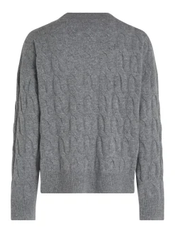 Damen Strickjacke SOFT WOOL CABLE CARDIGAN