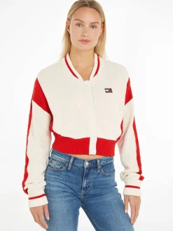 Damen Strickjacke verkürzt