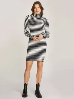 Damen Strickkleid aus Bio-Baumwolle WOVEN LABEL TIGHT SWEATER DRESS