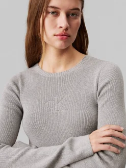 Damen Strickkleid CK INTARSIA SWEATER DRESS