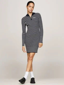 Damen Strickkleid METALLIC Slim Fit