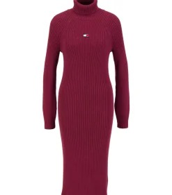 Damen Strickkleid mit Bio-Baumwolle TJW MOCKNECK BADGE SWEATER DRESS