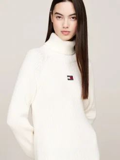 Damen Strickkleid TJW MOCKNECK BADGE SWEATER DRESS