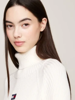 Damen Strickkleid TJW MOCKNECK BADGE SWEATER DRESS