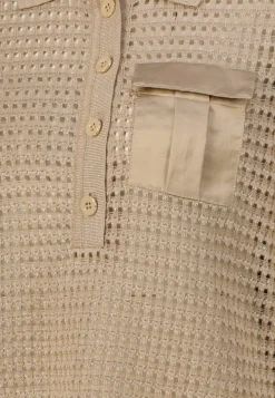 Damen Strickpoloshirt mit Bio-Baumwolle