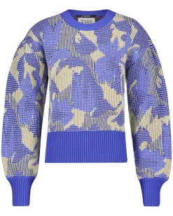 Damen Strickpullover ABSTRACT JACQUARD