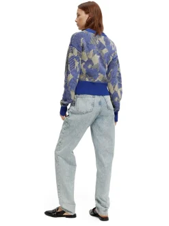 Damen Strickpullover ABSTRACT JACQUARD