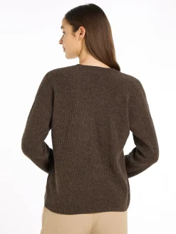 Damen Strickpullover aus Wolle mit Kaschmir Relaxed Fit