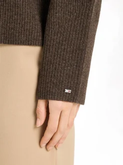 Damen Strickpullover aus Wolle mit Kaschmir Relaxed Fit