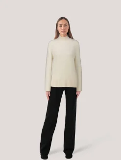 Damen Strickpullover aus Wolle mit Kaschmir