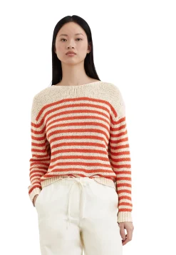 Damen Strickpullover aus Bändchengarn Loose Fit